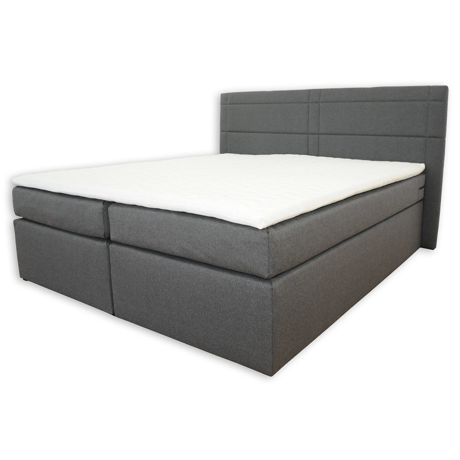 Boxspringbett - anthrazit - H3 - 180x200 cm