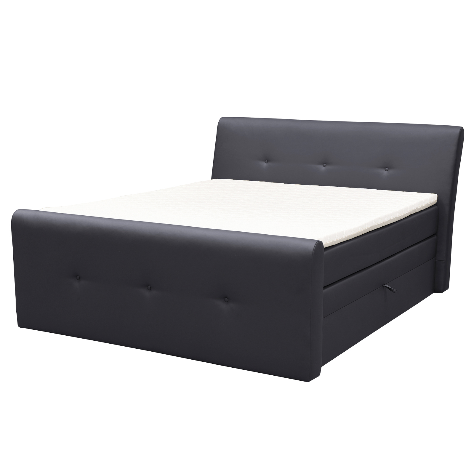 Boxspringbett - graphit - H2 - 180x200 cm