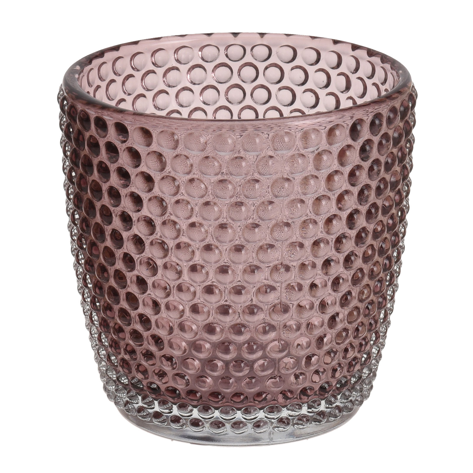 Teelichthalter - Glas - Beerenmixfarben - Ø 9 cm