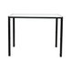 Bartisch - schwarz - Glasplatte - 120 cm breit