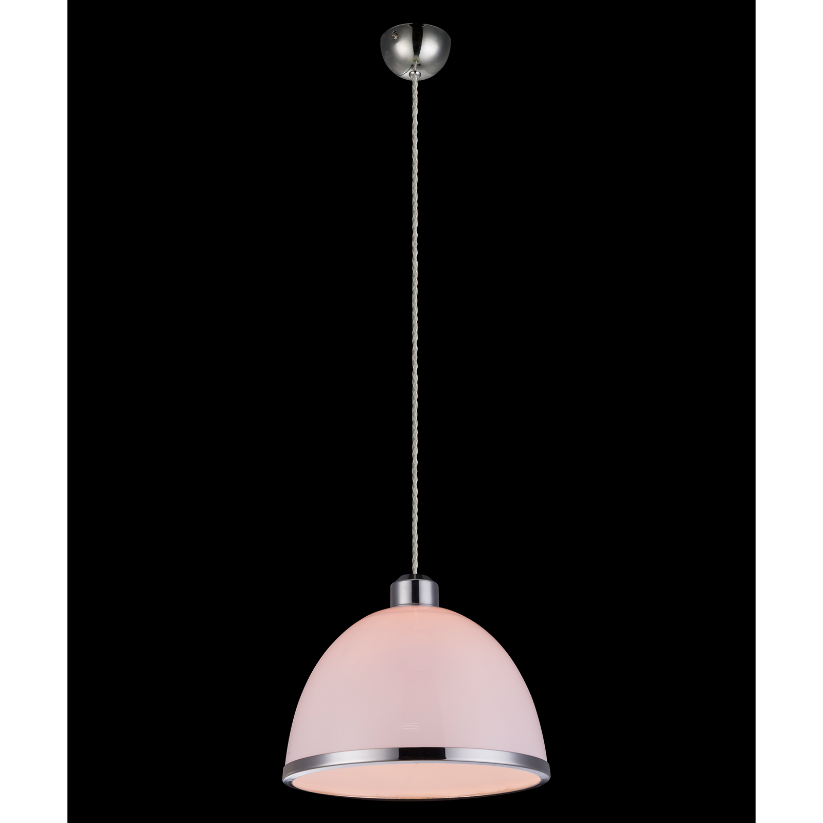 Pendelleuchte - weiß - Nickel matt - Acryl
