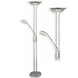 LAMPURA LED-Deckenfluter LEVINA - silber - stufenlos dimmbar