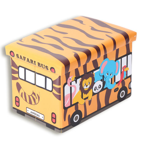Spielzeugbox - Safari - orange-braun - faltbar