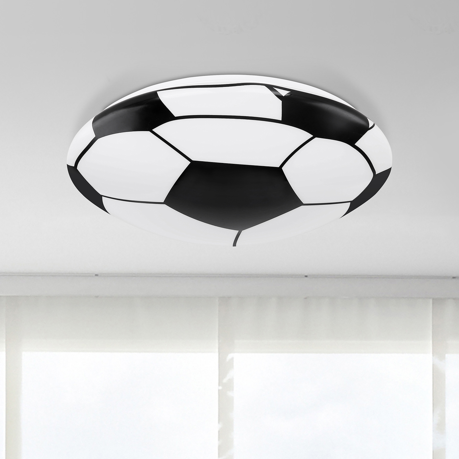 LED-Deckenleuchte - weiß-schwarz - 36 cm