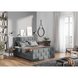 Boxspringbett - silber - H3 - 180x200 cm