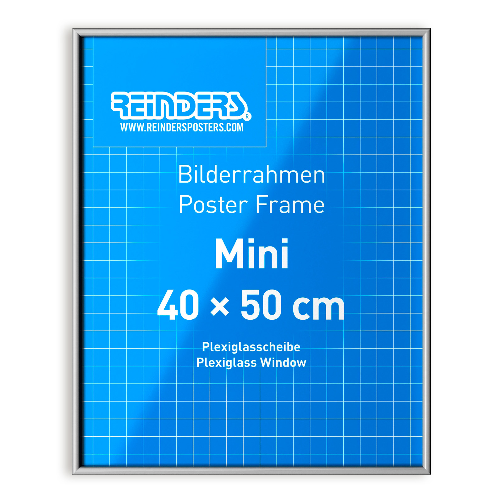 Poster-Bilderrahmen - silber - 40x50cm