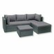 Gardiola Lounge Sitzgruppe - grau - inklusive Kissen