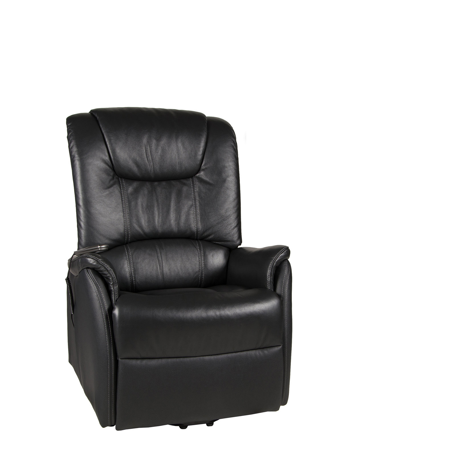 TV-Sessel - XXL - schwarz - Leder - mit Funktionen