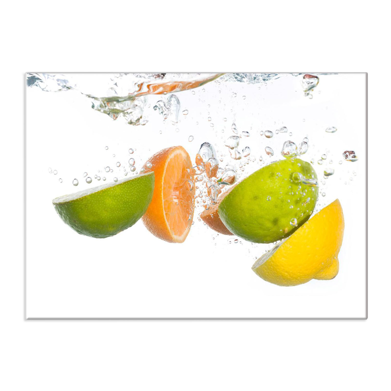 Küchenrückwand aus Glas - Zitrusfrüche - 90x65 cm
