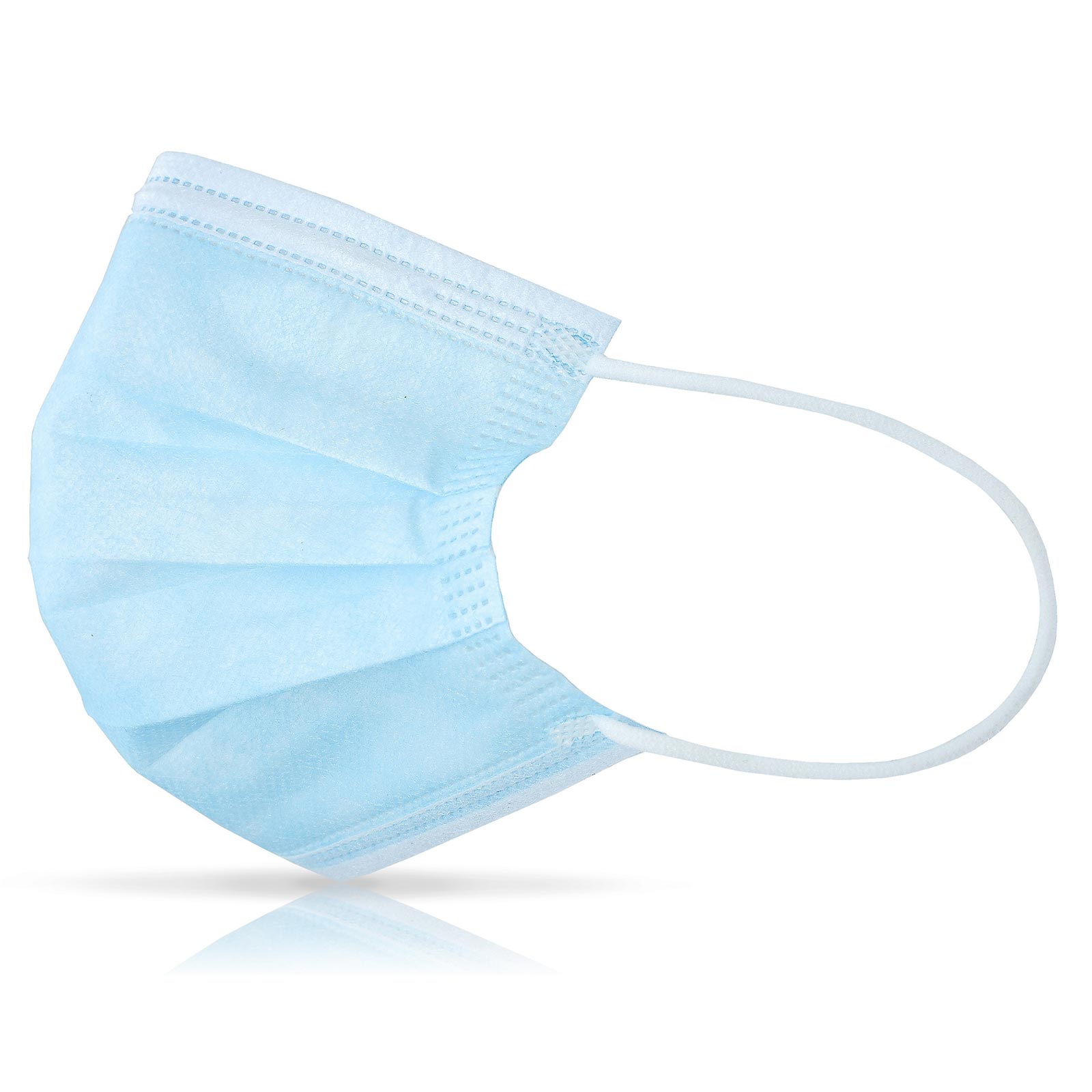 50er-Pack Mund-Nasen-Masken - blau - Einweg