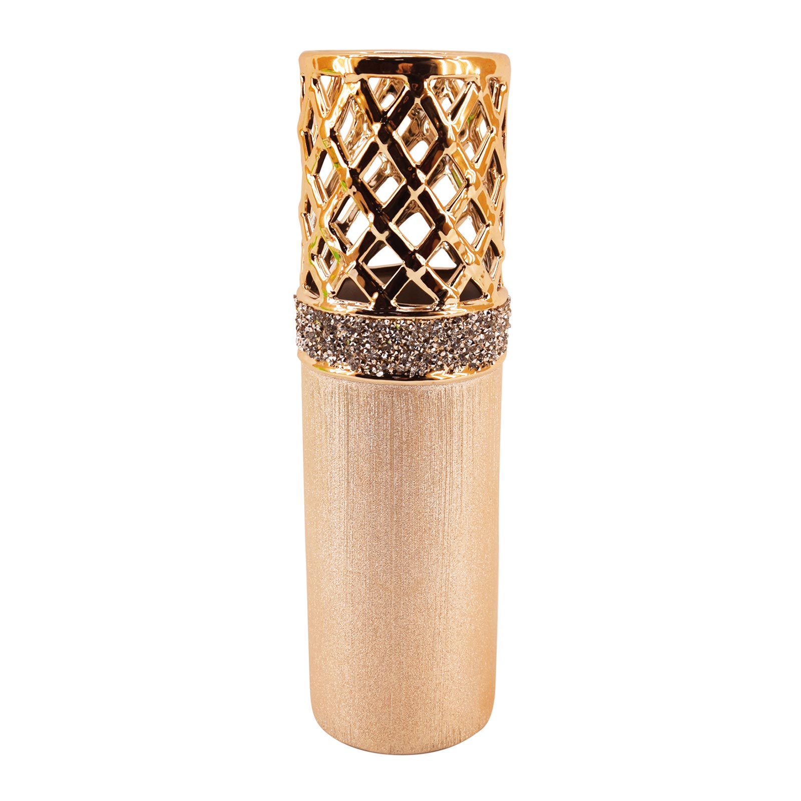 Deko-Vase - gold - 34,5 cm hoch | Online bei ROLLER kaufen Deko-Vase - gold - 34,5 cm hoch | Online bei ROLLER kaufen