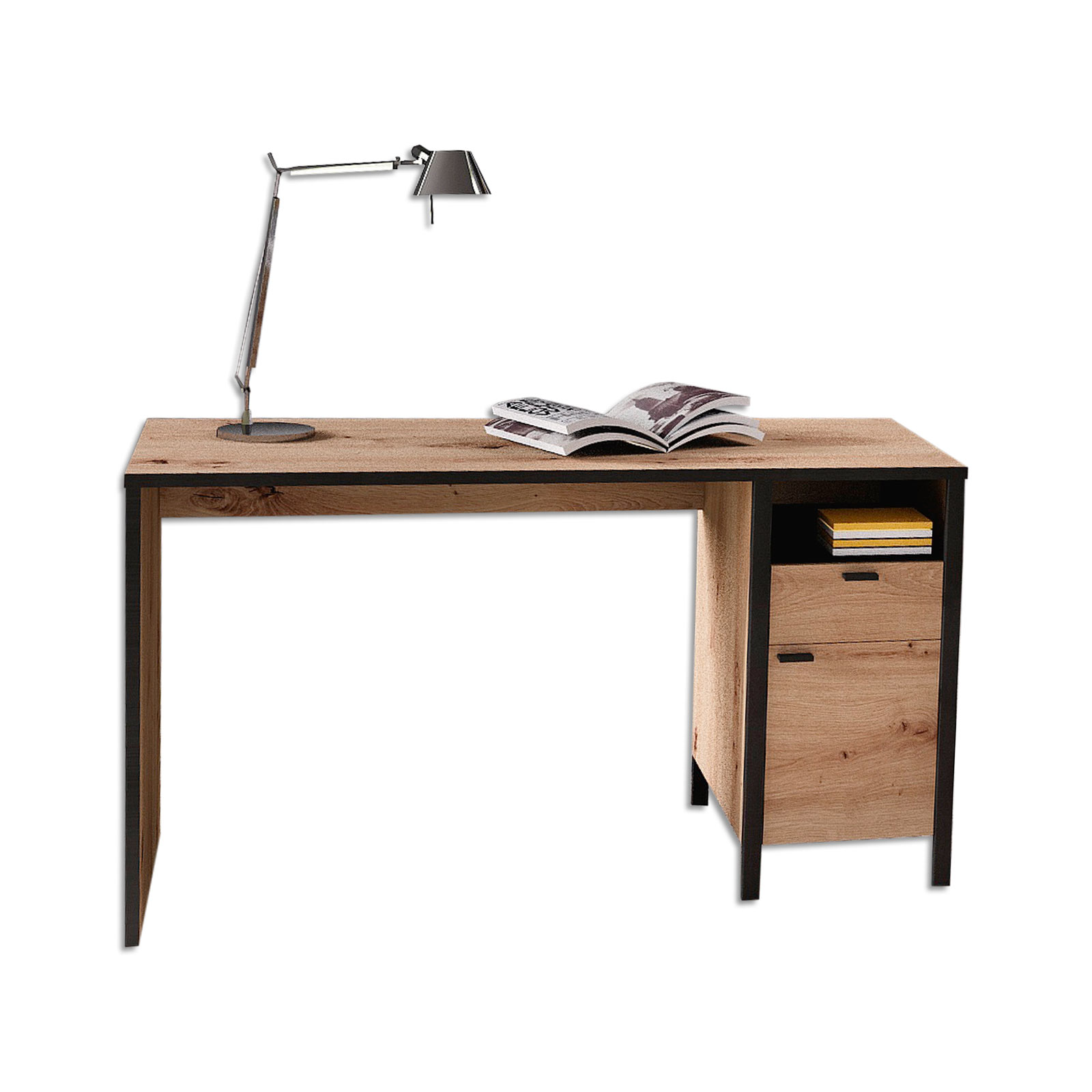 Schreibtisch - Artisan Eiche-Stahl - 135 cm