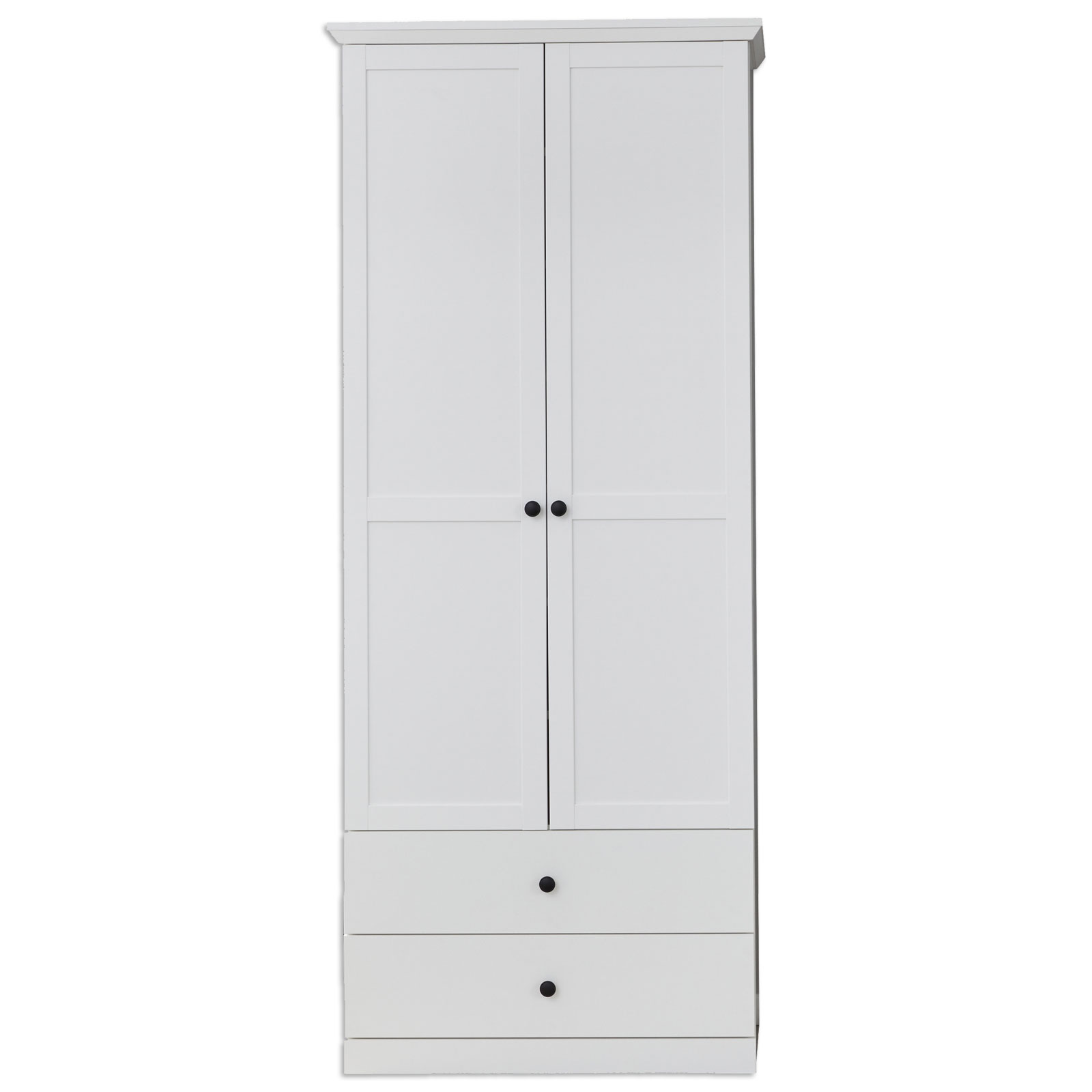 Garderobenschrank - weiß - 81 cm breit