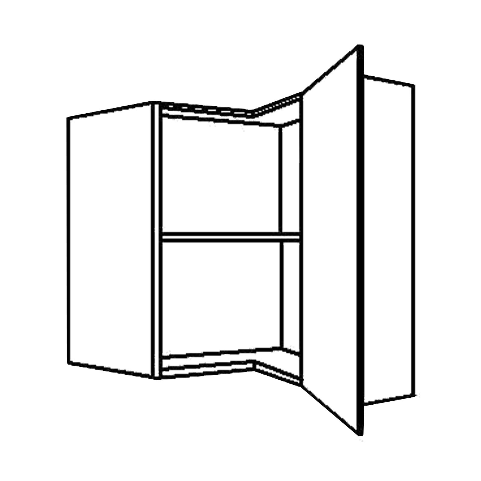 Eckhänger - Betonoptik-weiß - 60 cm