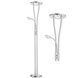 LED-Deckenleuchte HELIA - mit Leselampe - silber - rund