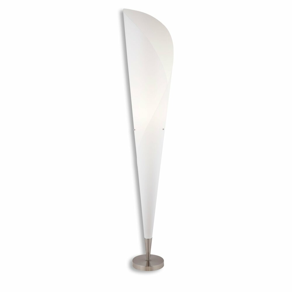 Stehlampe - weiß - modern - Höhe 159 cm | Standleuchten | Stehlampen