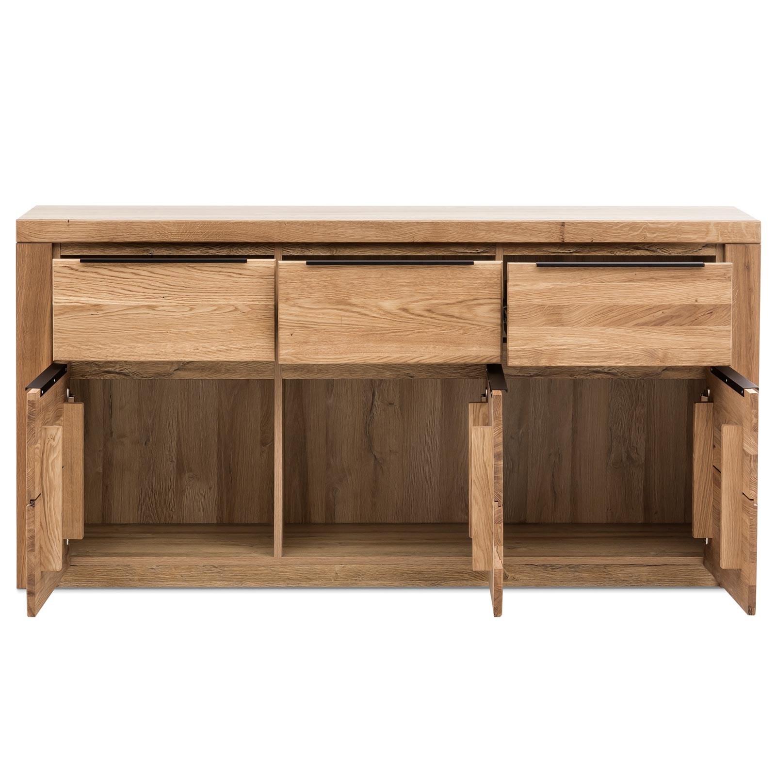 Sideboard - Eiche - teilmassiv - 160 cm breit