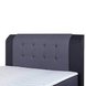 Boxspringbett - schwarz-dunkelgrau - H3 - 180x200 cm