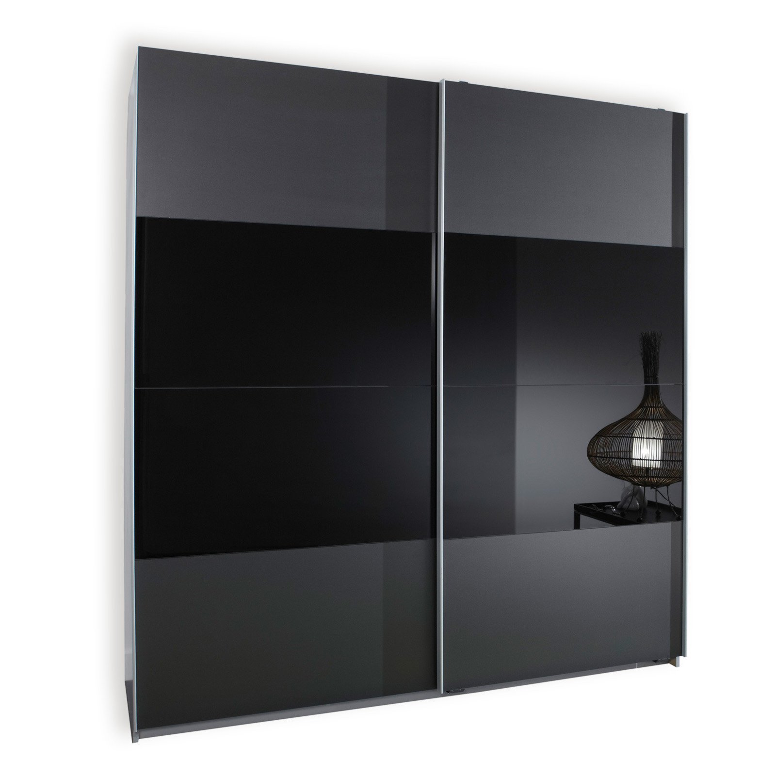 Schwebetürenschrank ENTER anthrazit 179 cm breit