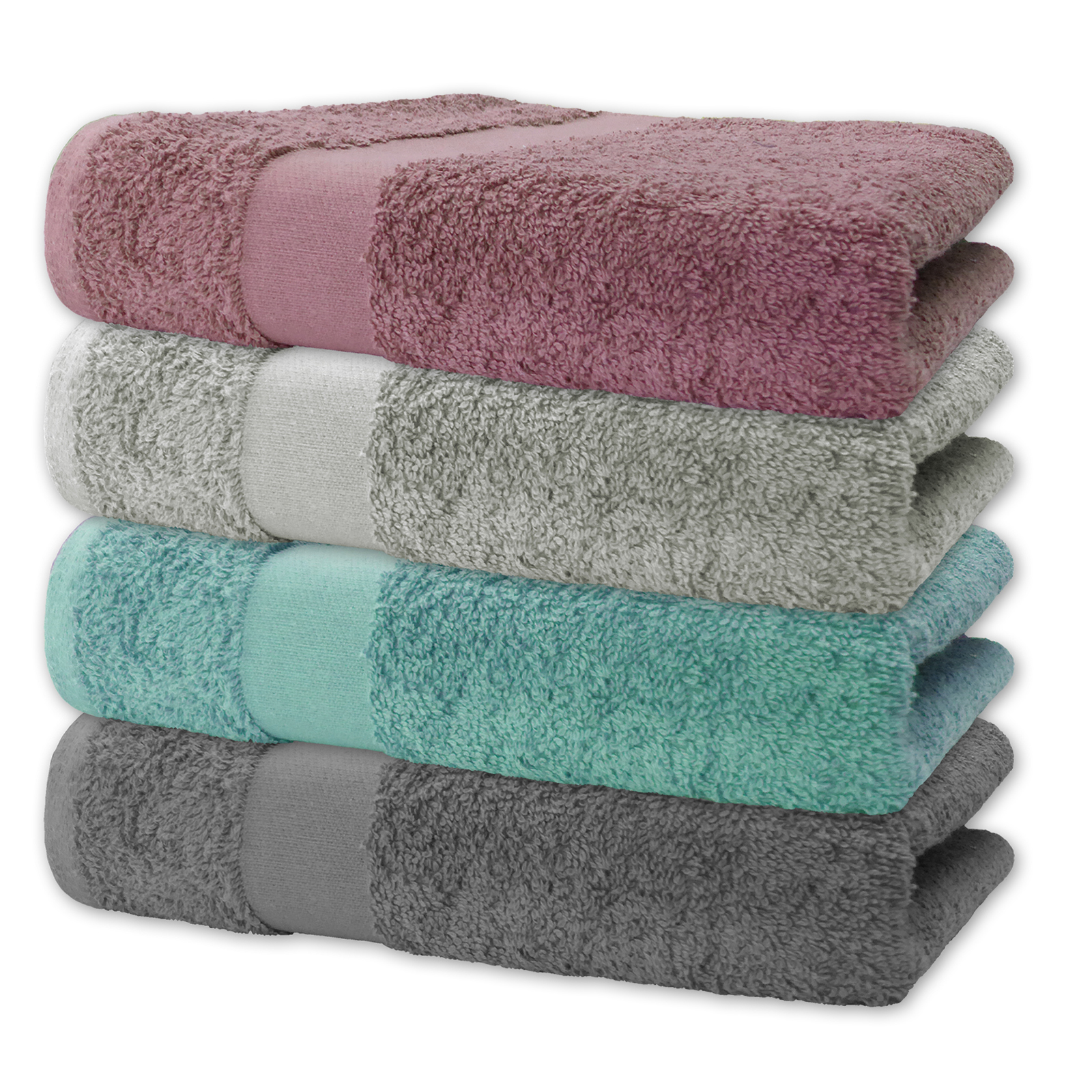 ROLLER Frottier-Duschtuch - silber - 70x140 cm