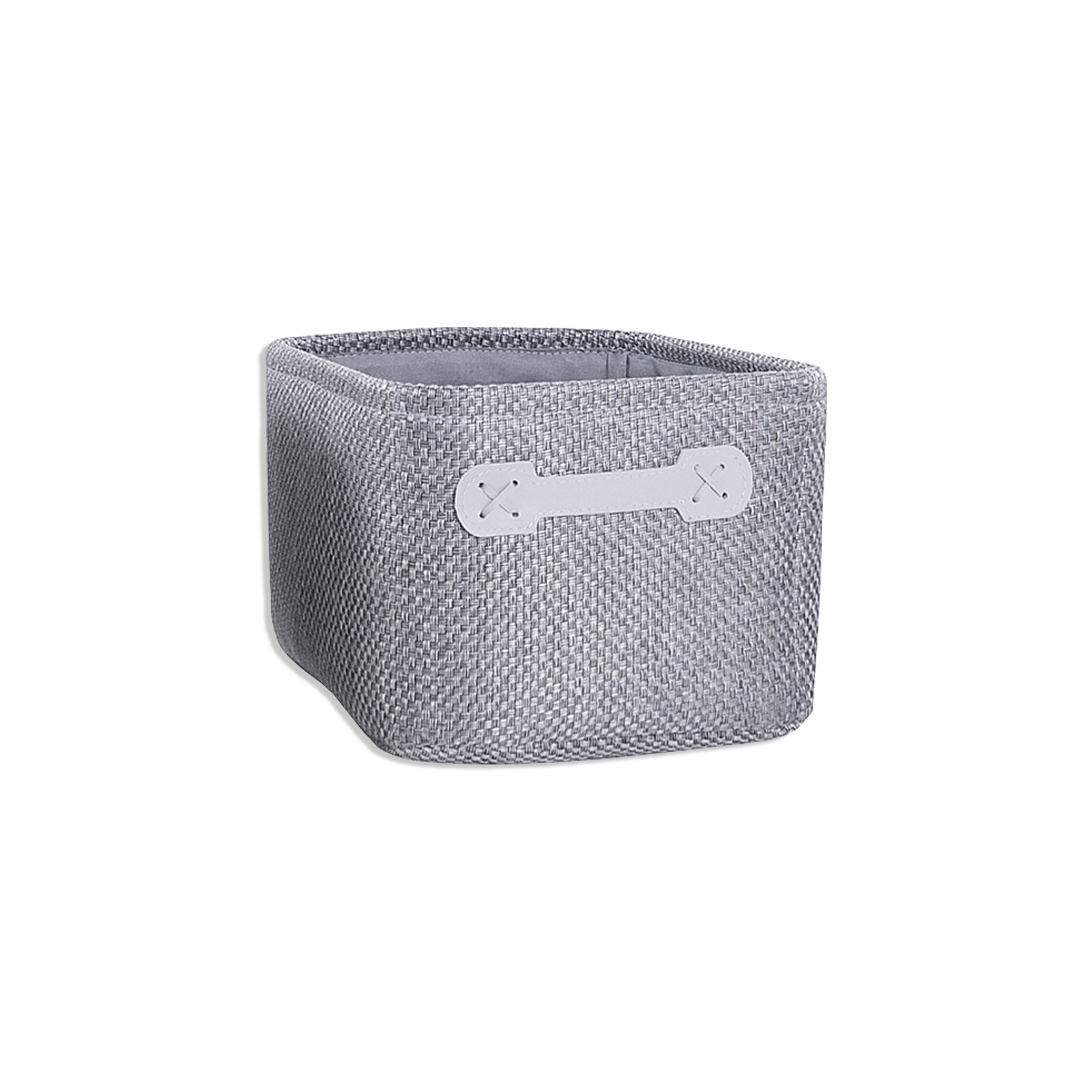 Aufbewahrungsbox - grau - Jute - Größe M