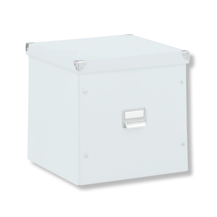 Aufbewahrungsbox - weiß - faltbar - 33,5x33 cm | Dekorative Boxen