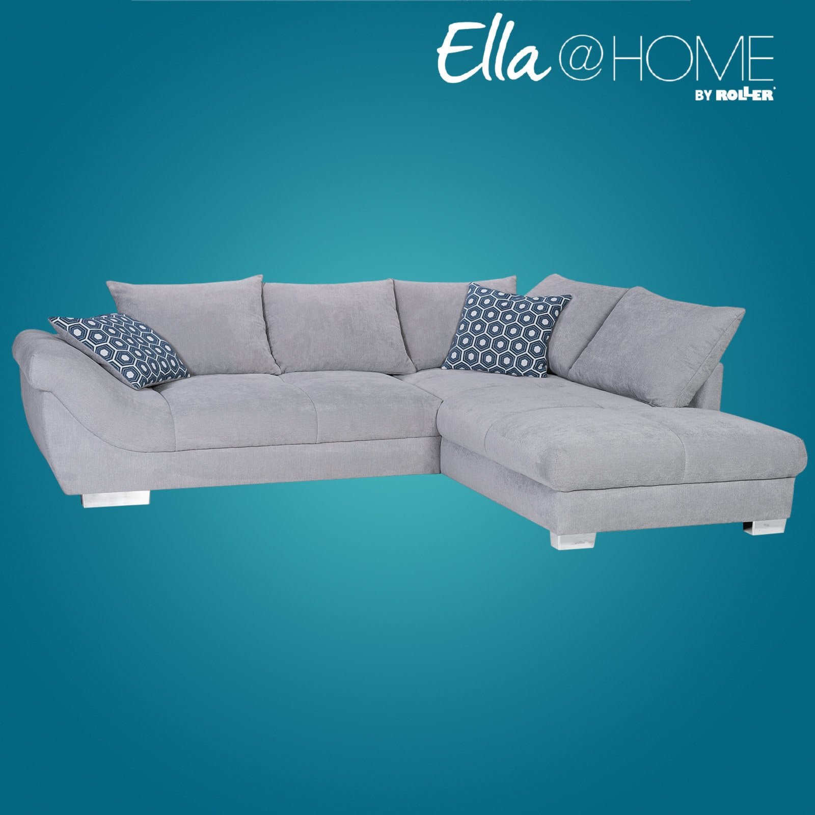 Ecksofas Bei Roller Kaufen Sofa L Form U Günstig Online Ecksofa Grau Ottomane Rechts