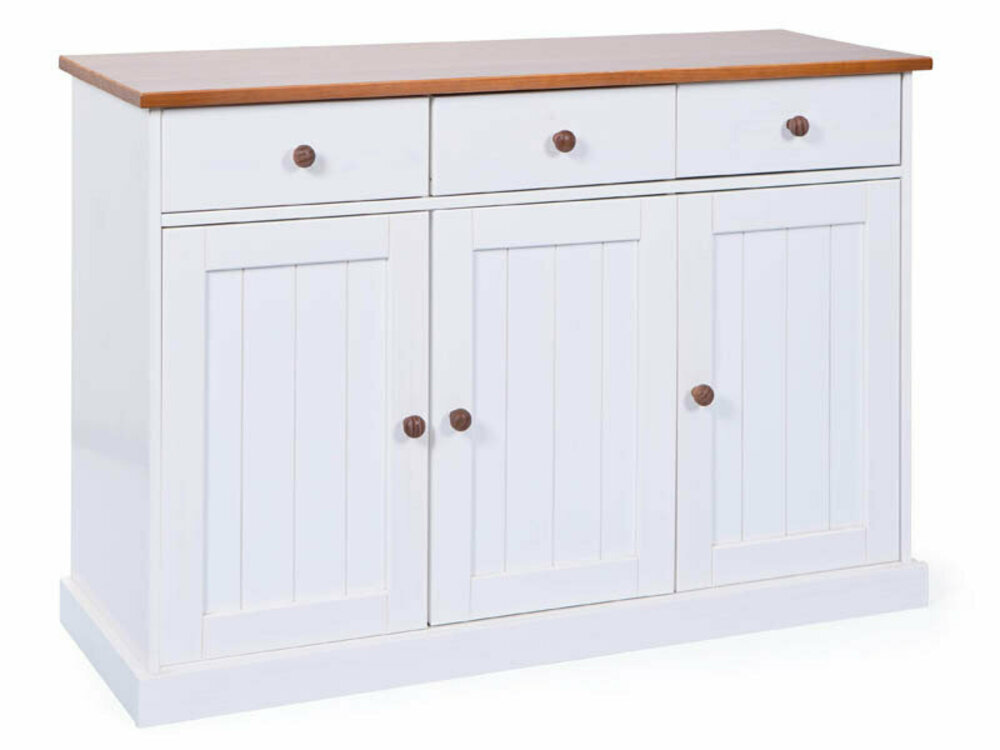 Kommode WESTERLAND 4.2 - weiß-braun - Massivholz | Online bei ROLLER kaufen