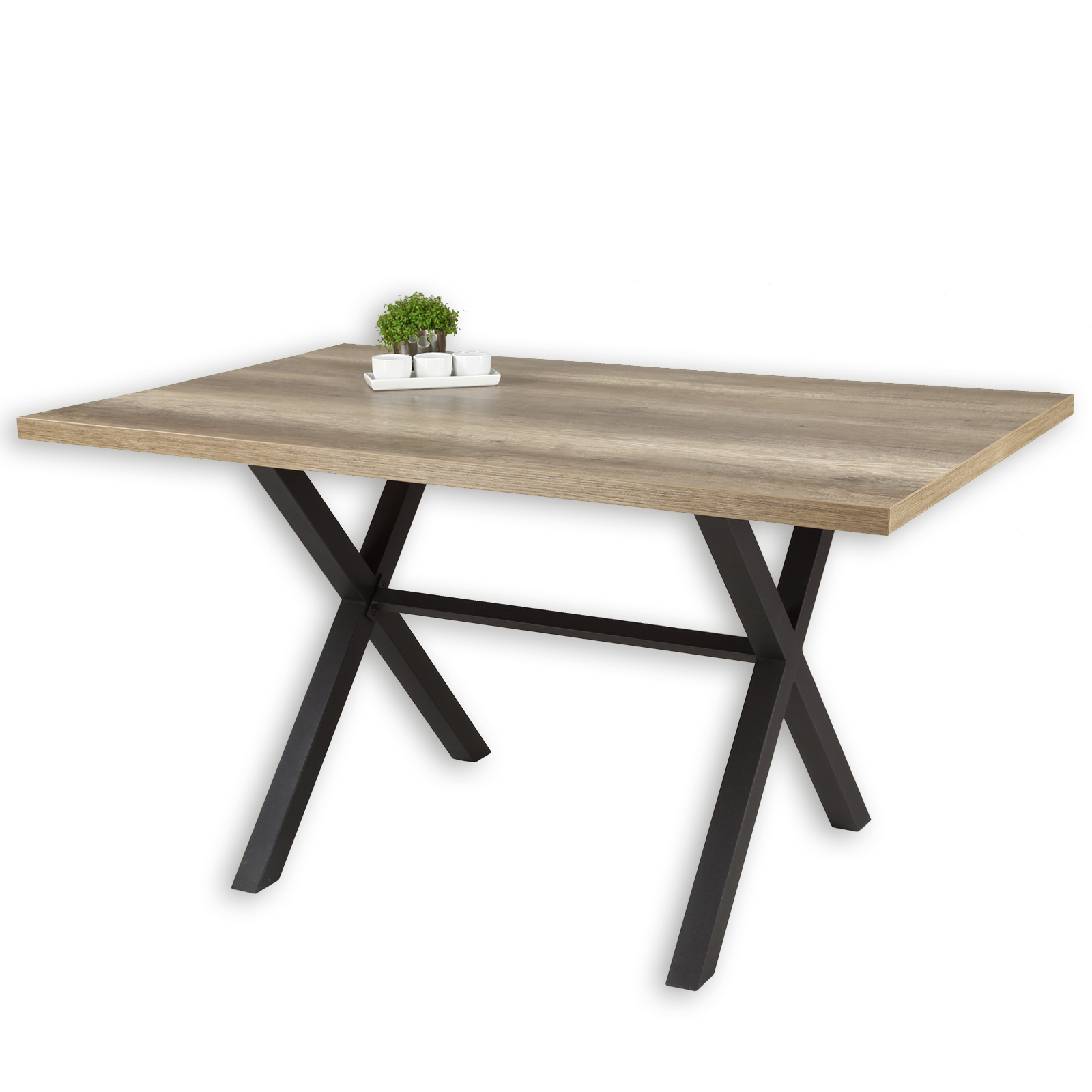 Tisch Wildeiche Anthrazit 140x90 Cm Online Bei Roller Kaufen