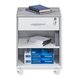 Rollcontainer - Betonoptik - weiß - 46 cm breit - 0432004307