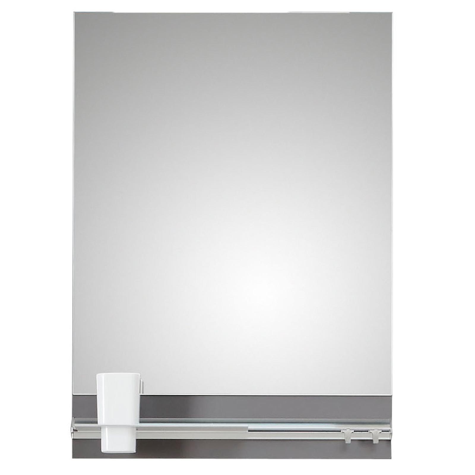 Spiegel - Quarzgrau matt - 50x70 cm