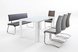 Bank - cappuccino - Leder - 155 cm breit
