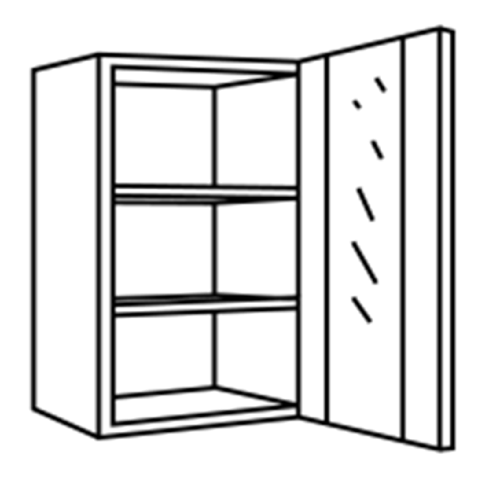 Glashängeschrank - anthrazit-Sonoma Eiche - 50 cm breit