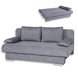 Schlafsofa - grau - inklusive Kissen
