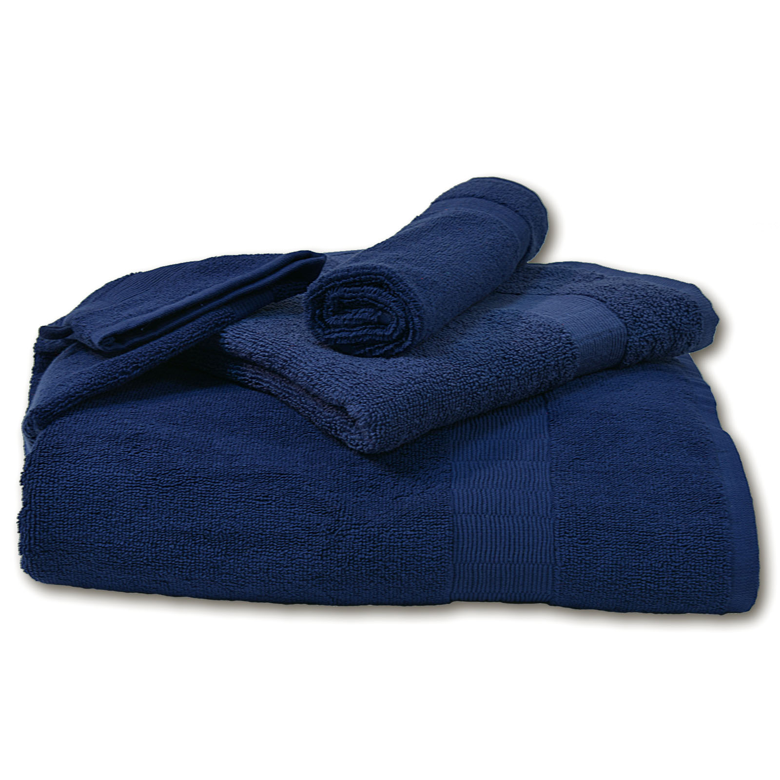 Handtuch - blau - Baumwolle - 50x100 cm