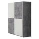 Schwebetürenschrank - Betonoptik - 120 cm