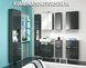 LED-Spiegelschrank - anthrazit - 50 cm breit