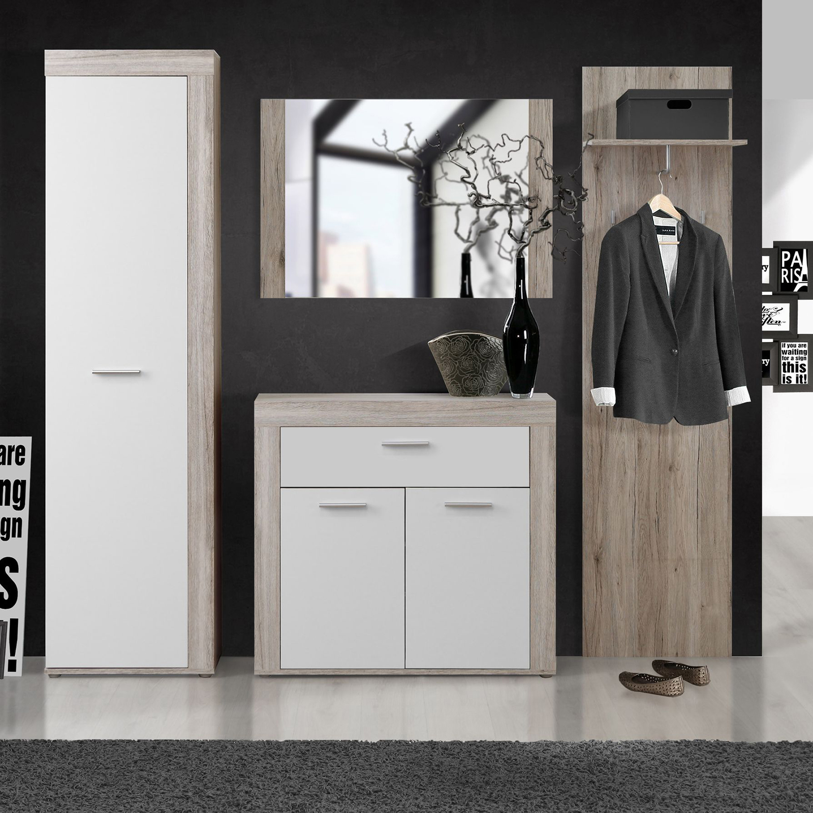 Spiegel - Sandeiche - 96 cm breit