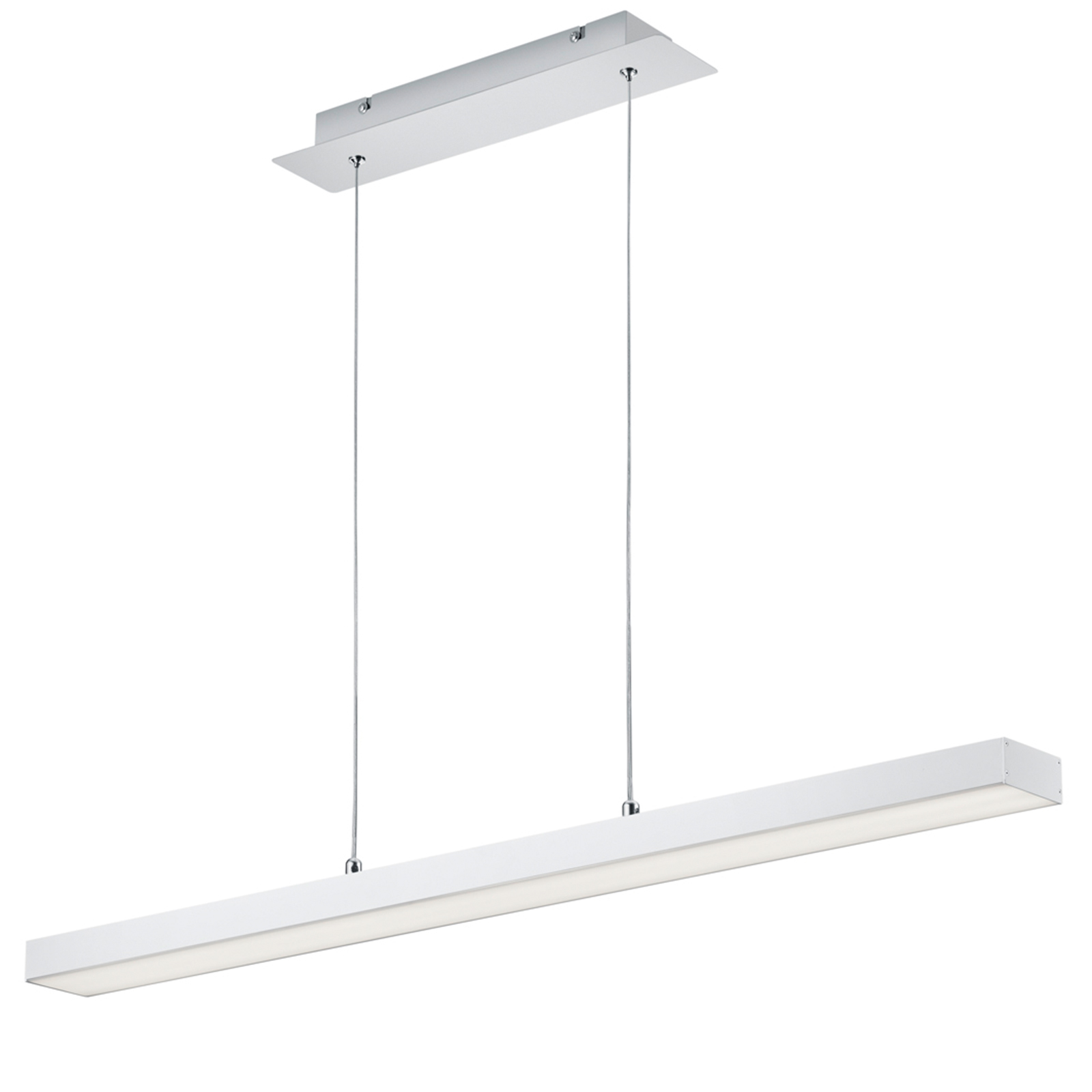 LED-Pendelleuchte - alu-weiß matt - 150 cm
