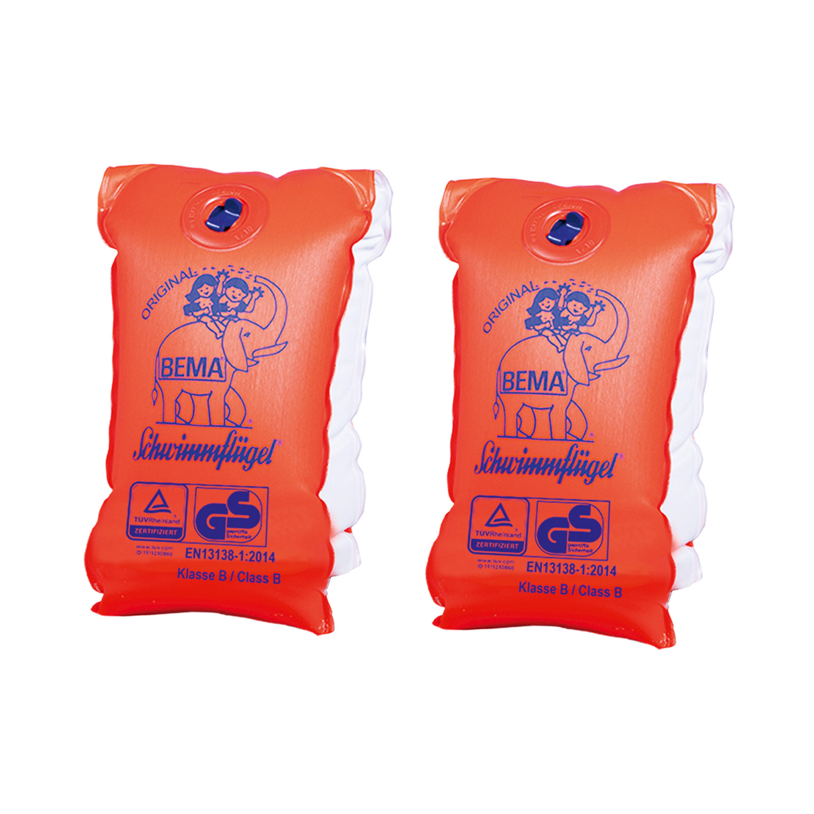 BEMA Schwimmflügel - orange - PVC - Größe 00