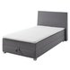 Boxspringbett JUMPER - grau - H2 - 120x200 cm