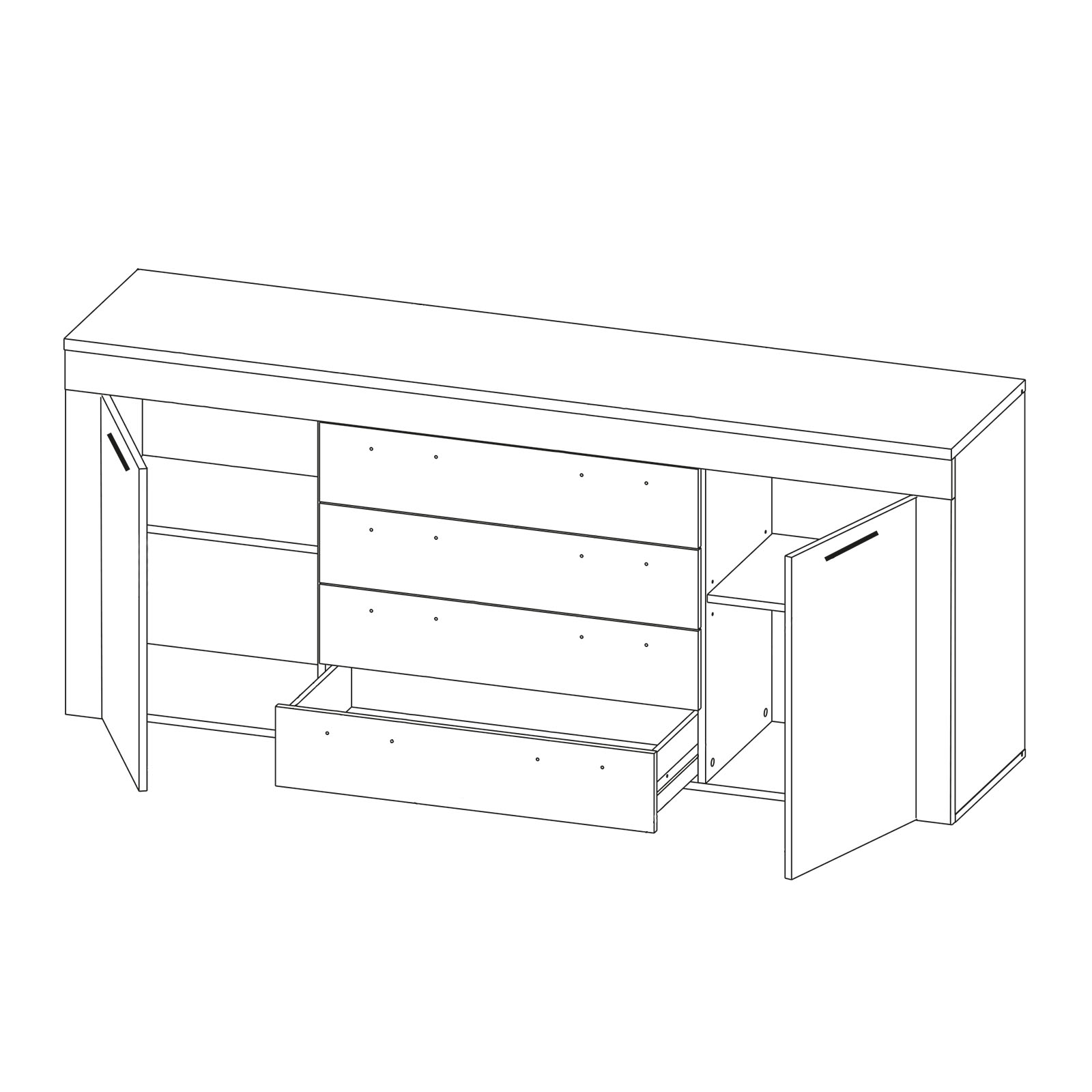 Sideboard - Sonoma Eiche