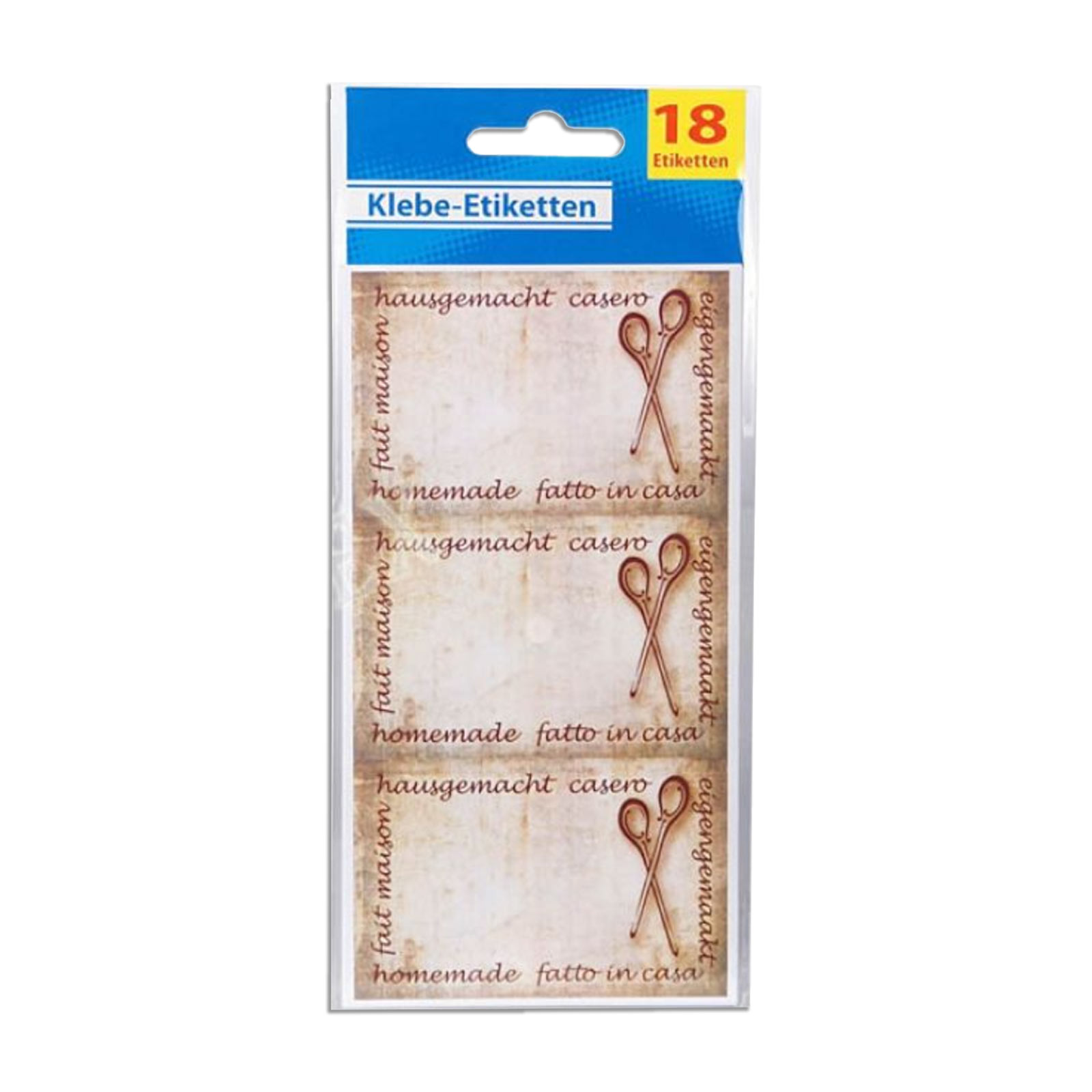 Etiketten für Einmachgläser - sortiert