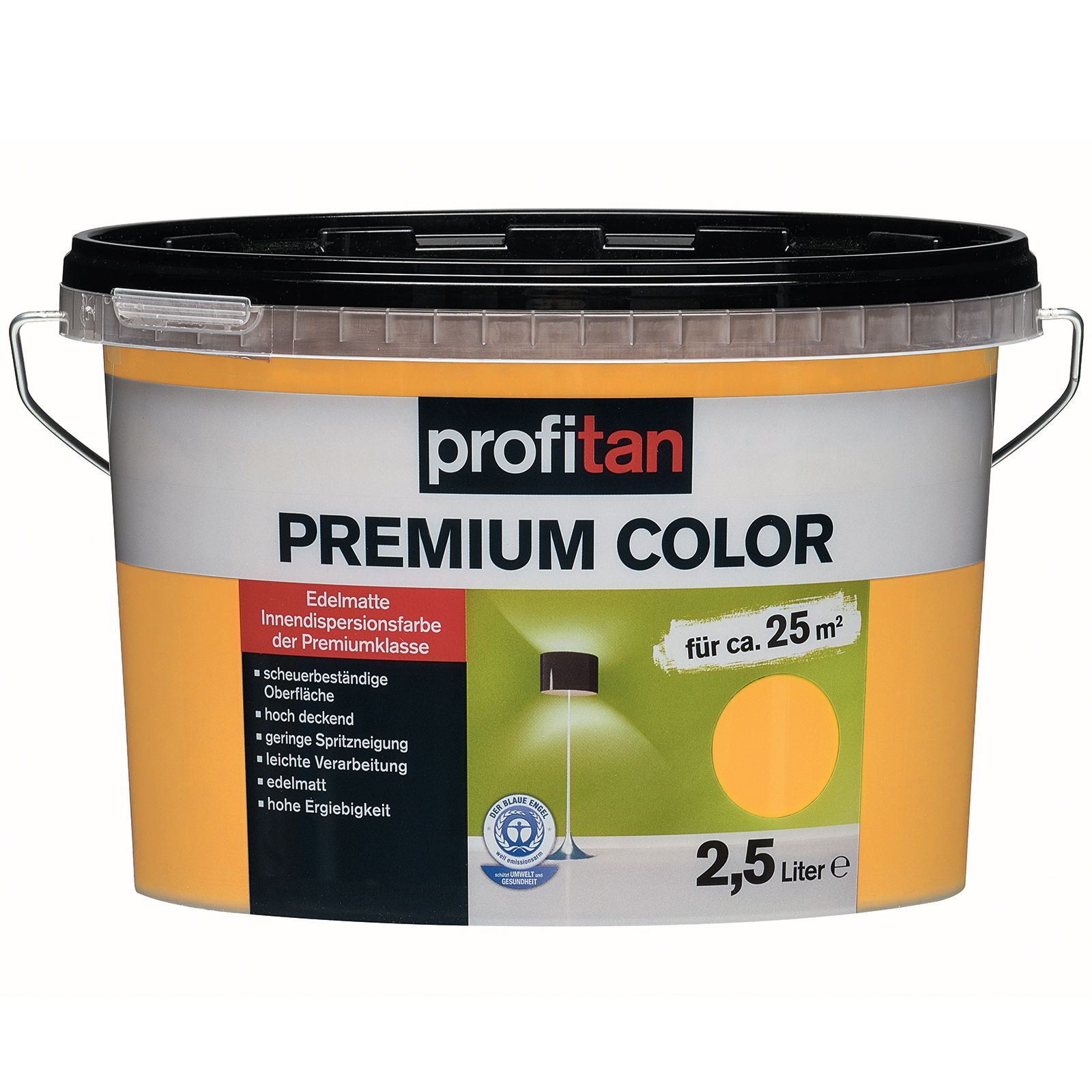 profitan Wandfarbe Premium Color - yellow river edelmatt - 2,5 Liter