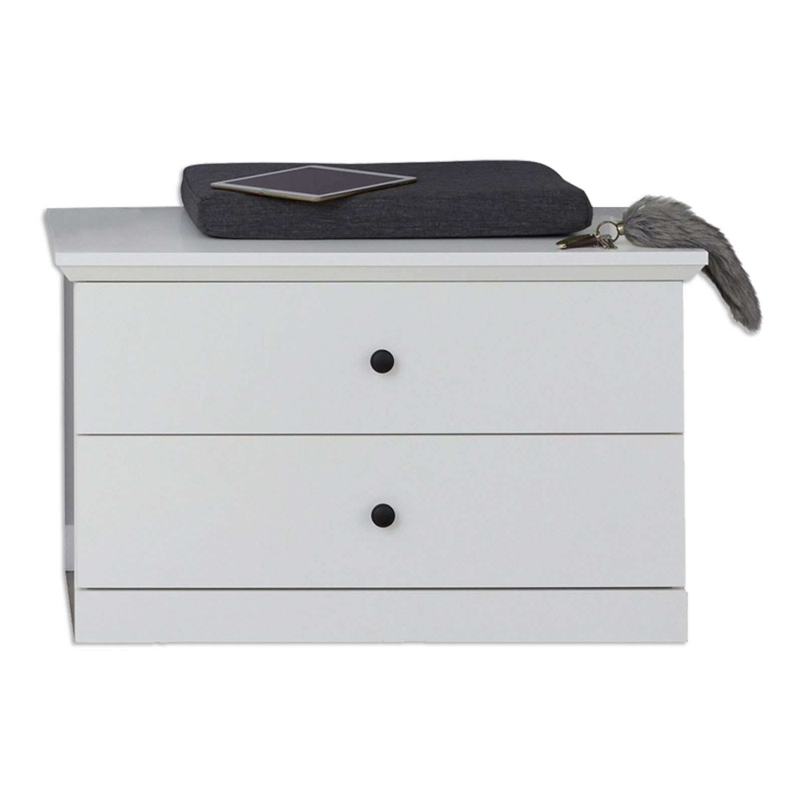 Sitzbank - weiß - 81 cm breit