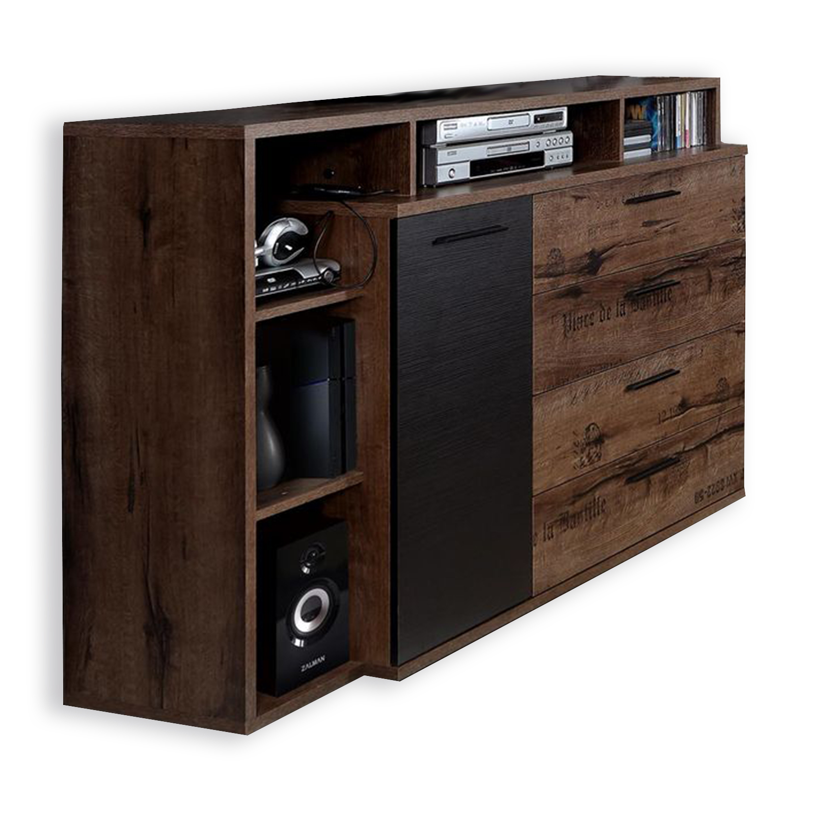 Sideboard - Schlammeiche-Schwarzeiche - 153 cm