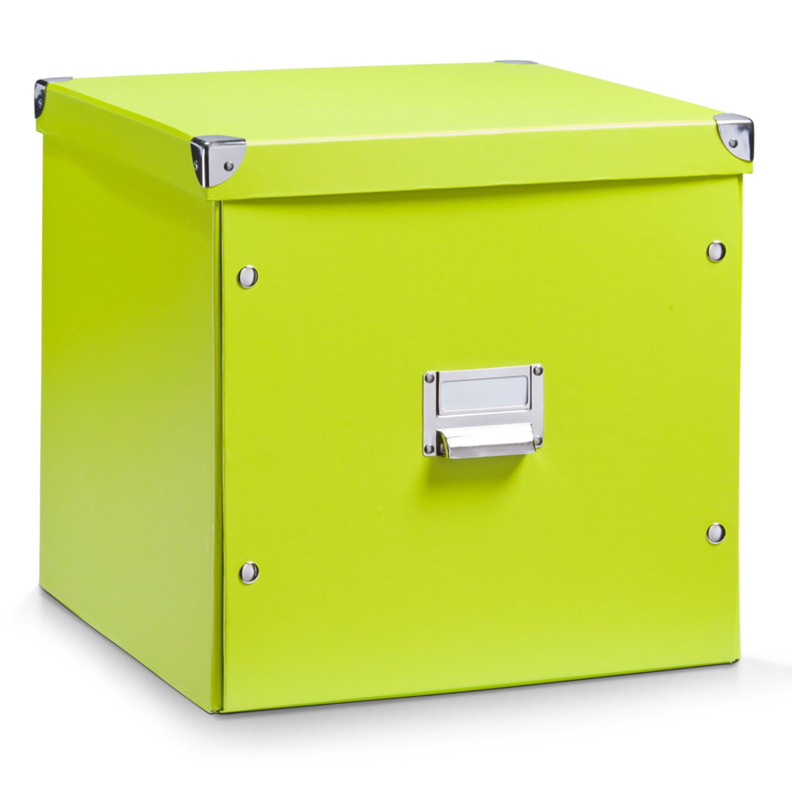 Aufbewahrungsbox - grün - faltbar - 33,5x33 cm | Boxen & Körbe | Deko