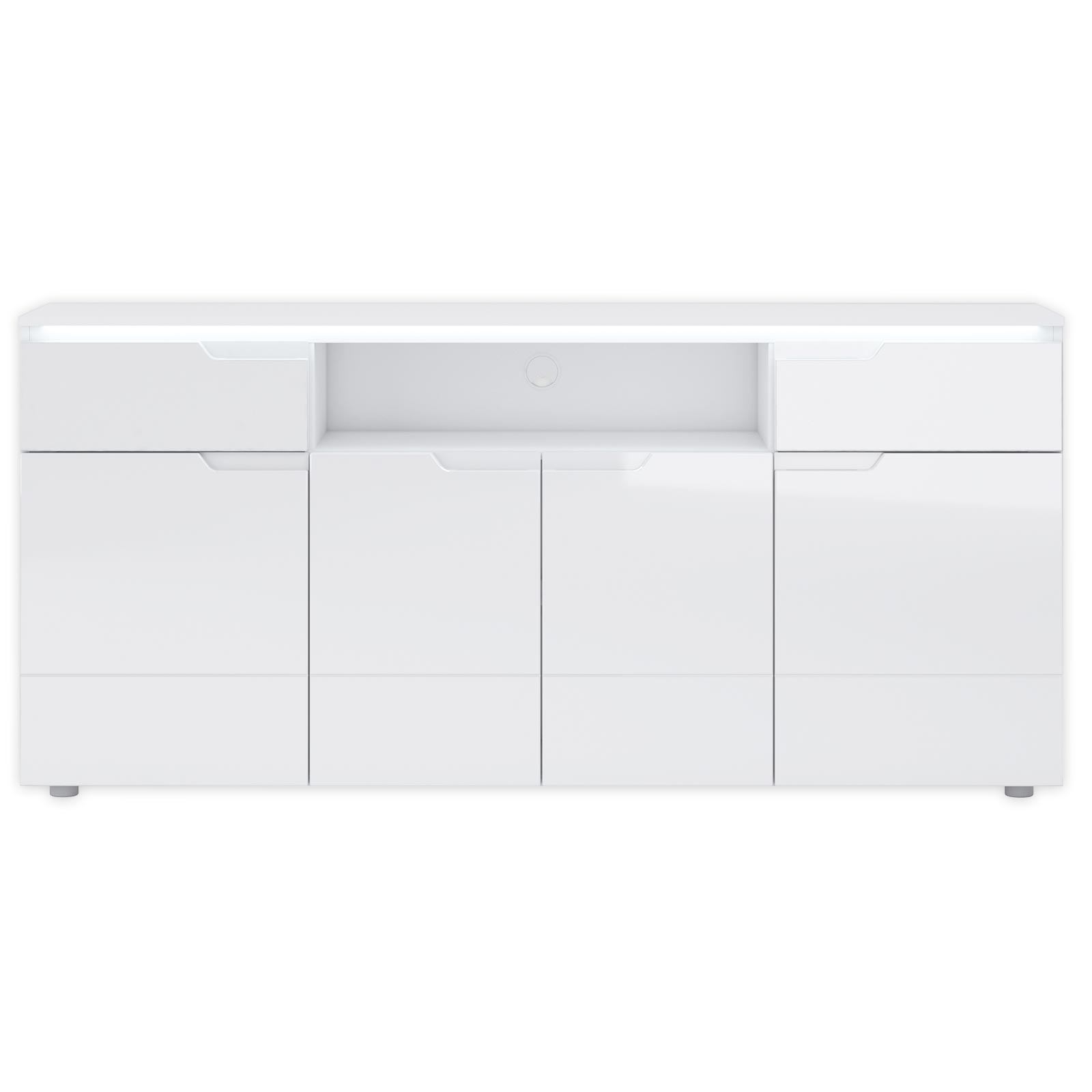 TV-Sideboard - weiß Hochglanz - 180 cm