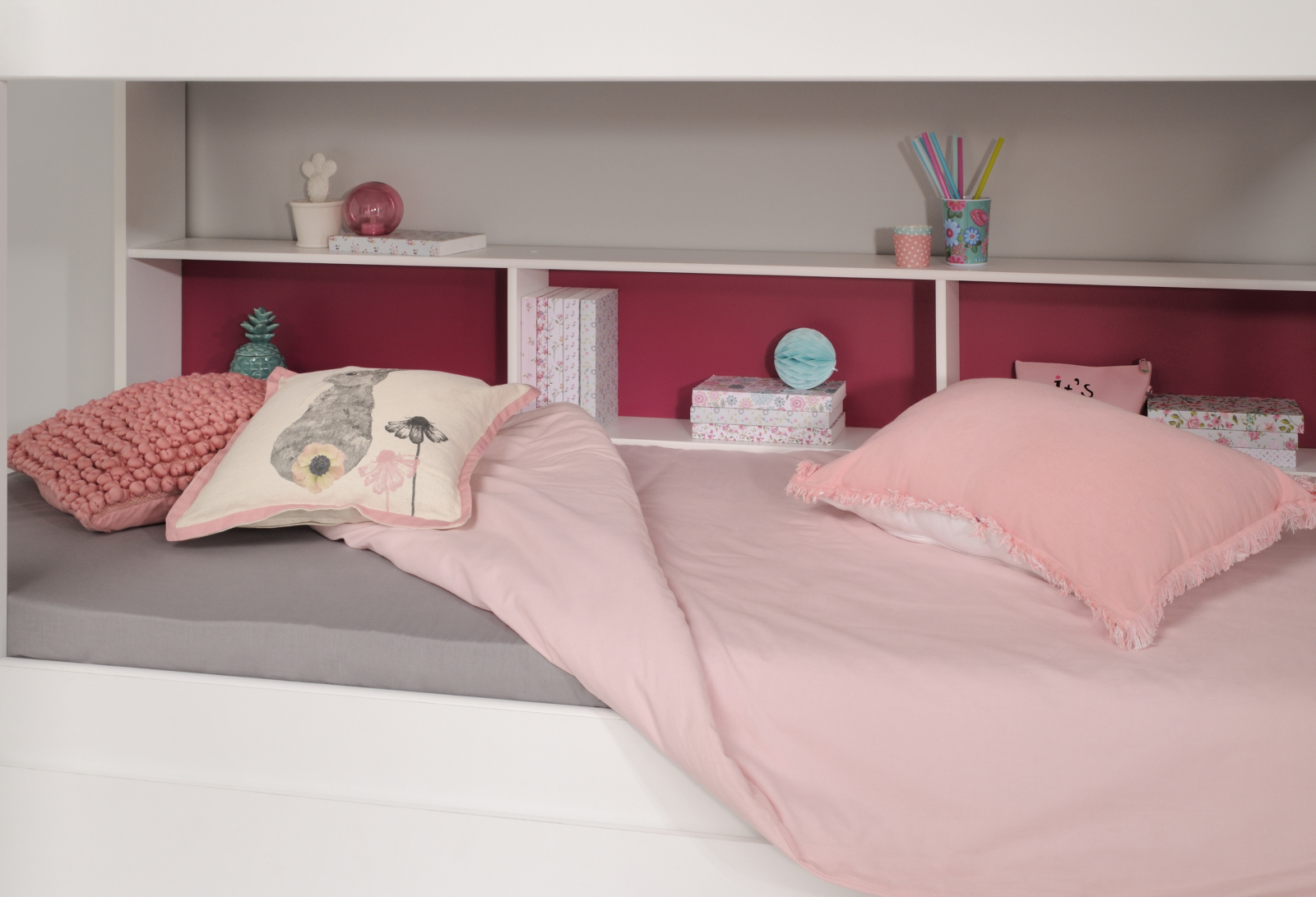 Etagenbett - weiß - Rückwände wendbar
