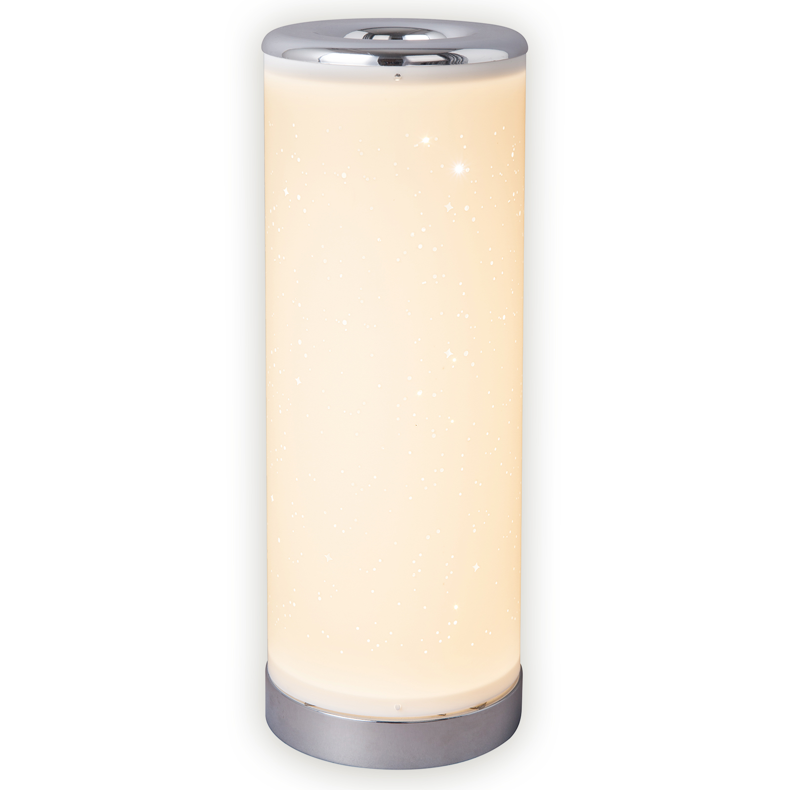 LAMPURA LED-Tischlampe - weiß-chrom